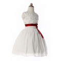 Grace Karin estilo popular da princesa White Flower Girls Dresses para casamento CL4609